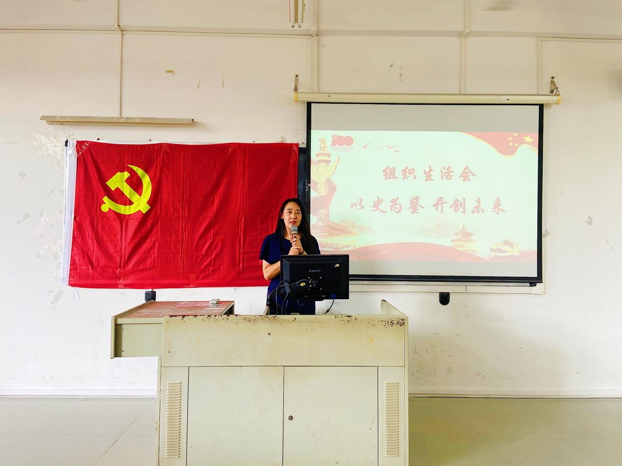 于丹丹书记做工作报告